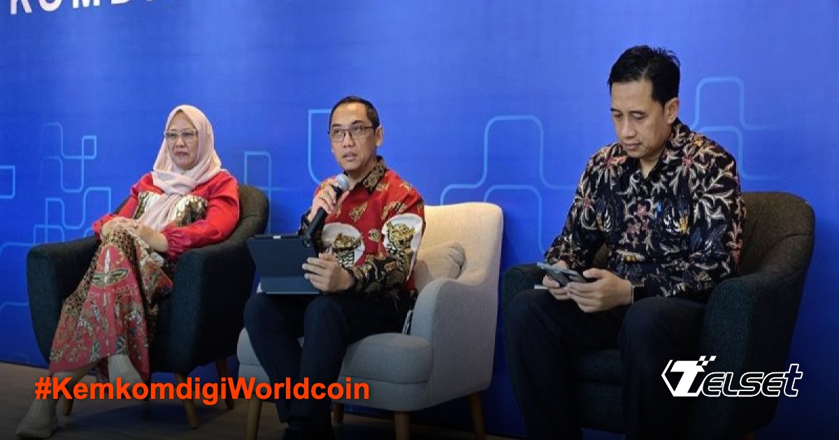 Ilustrasi pemindaian retina Worldcoin yang sedang diselidiki Kemkomdigi