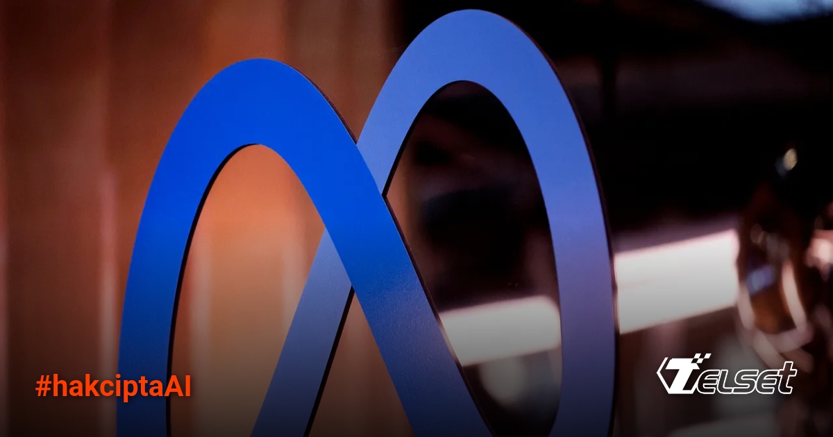 Ilustrasi sidang pengadilan antara Meta dan penulis tentang hak cipta AI