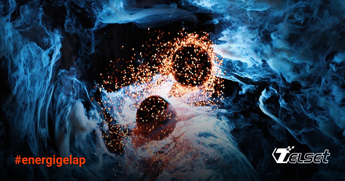 Ilustrasi alam semesta dengan energi gelap yang melemah