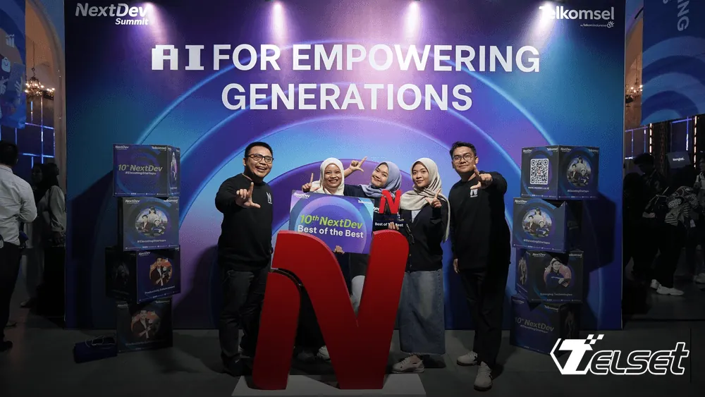 Peserta dan pembicara di acara NextDev Summit 2025 oleh Telkomsel di Jakarta