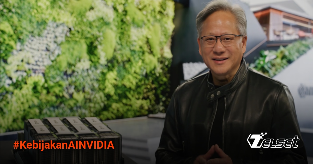 CEO NVIDIA Jensen Huang memberikan pernyataan tentang kebijakan ekspor chip AI