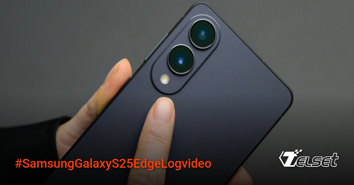Samsung Galaxy S25 Edge dengan fitur Log video kamera depan