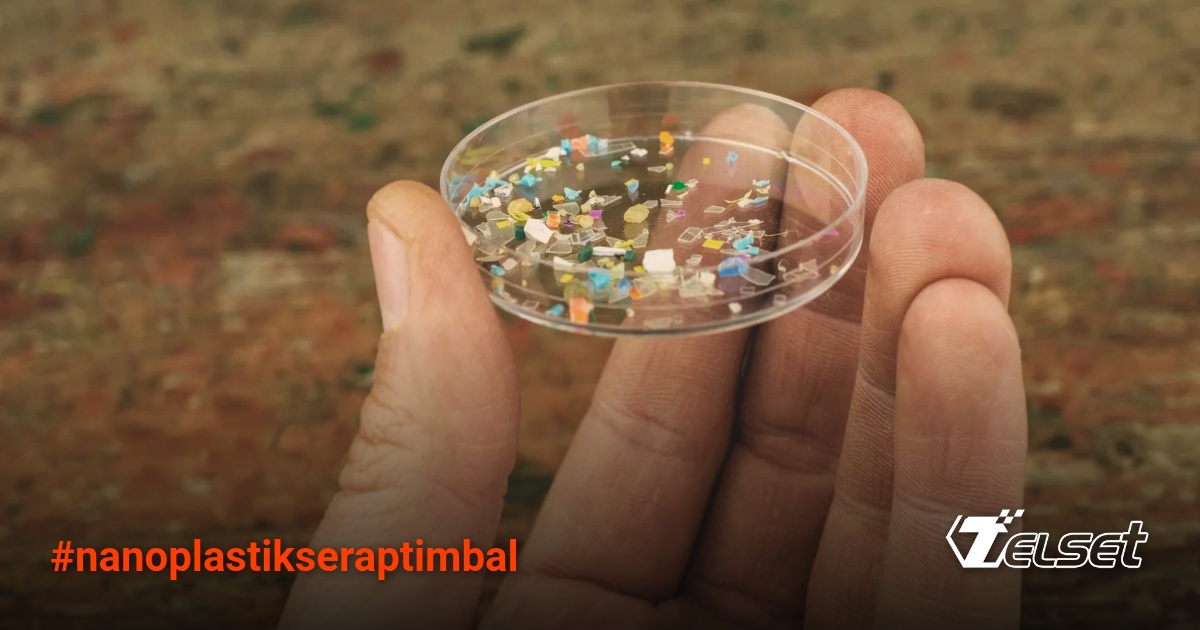 Ilustrasi nanoplastik yang menyerap logam berat berbahaya bagi kesehatan