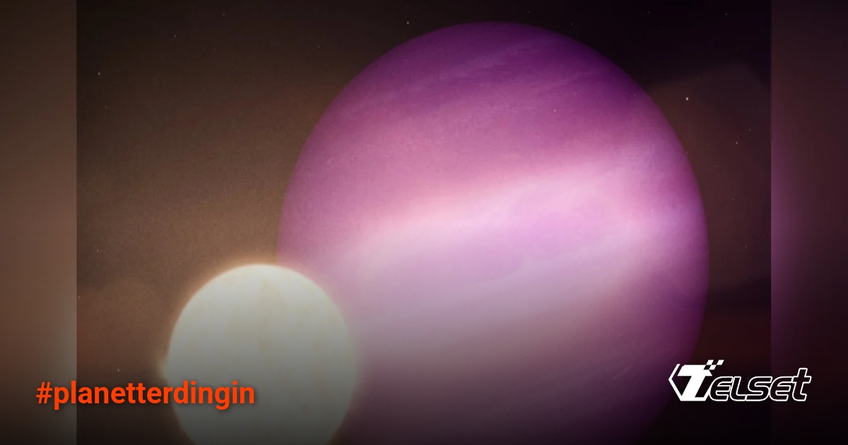 Konsep artistik eksoplanet WD 1856 b yang mengorbit bintang katai putih