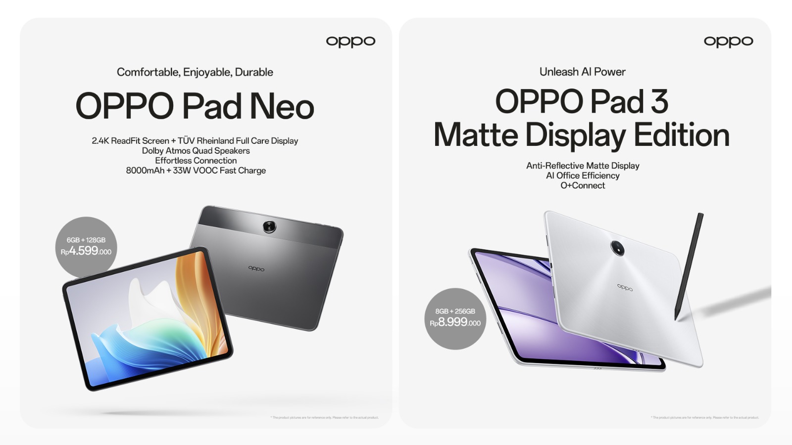 OPPO Pad 3 dan Pad Neo: Tablet Multifungsi untuk Gaya Hidup Digital