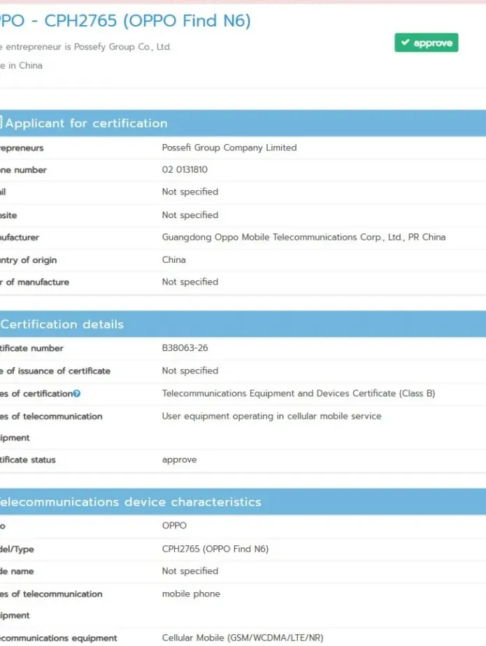 Siap-Siap Upgrade! Bocoran Oppo Find N6 Bawa Kamera 200MP & Chipset Gahar