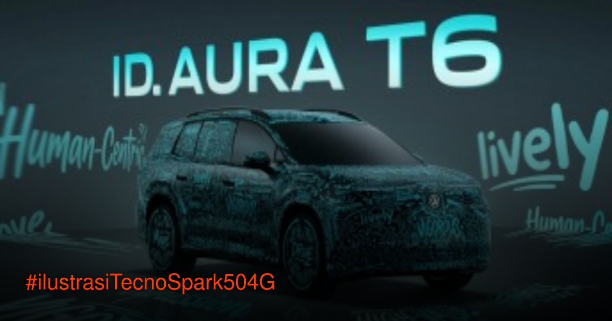 Smartphone Tecno Spark 50 4G dalam warna Halo Blue dengan layar 6.78 inci