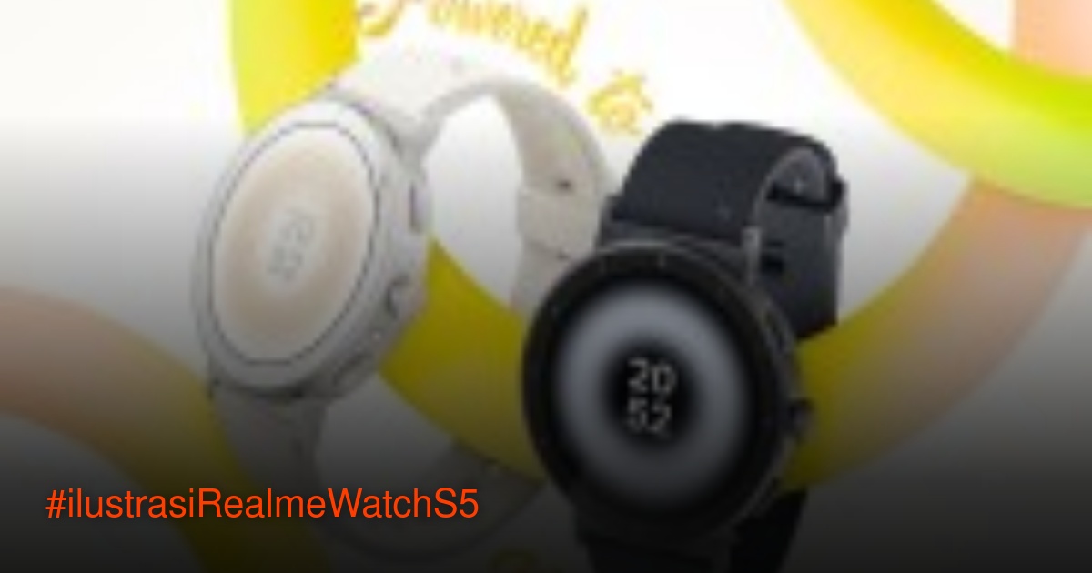 Realme Watch S5 dengan layar AMOLED 1,43 inci dan bodi aluminum alloy