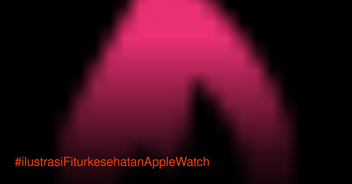 Apple Watch menampilkan layar fitur kesehatan dengan ikon detak jantung dan tidur