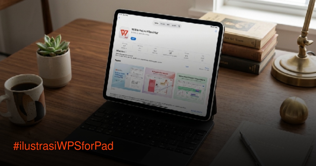 Tampilan antarmuka WPS for Pad di iPad yang mirip desktop