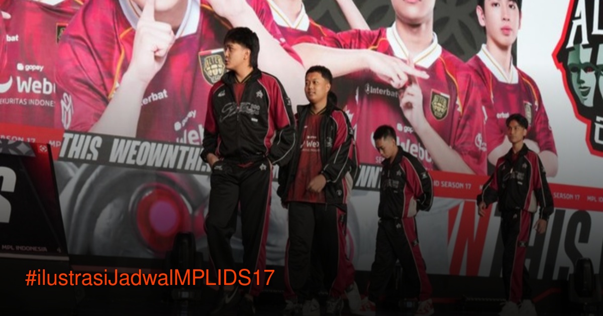 Alter Ego Esports berfoto bersama sebelum pertandingan MPL ID S17