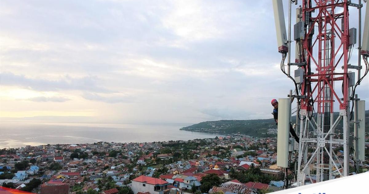 Ilustrasi menara BTS XL Axiata terdampak pemadaman listrik di Sumatra
