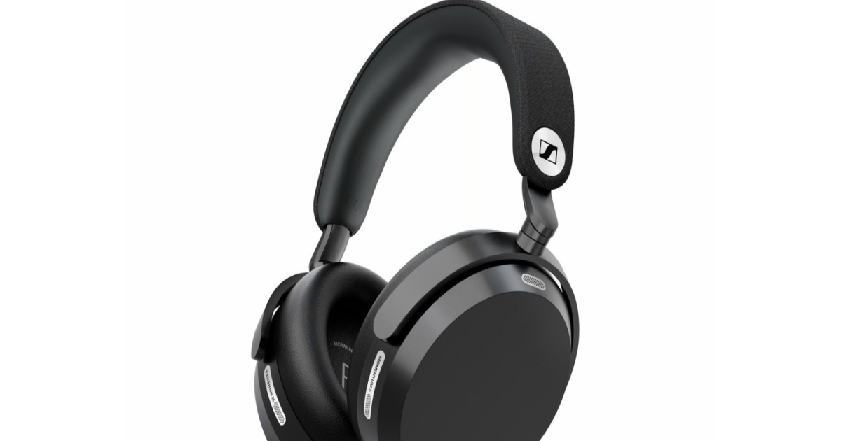 Headphone nirkabel Sennheiser Momentum 5 Wireless berwarna hitam