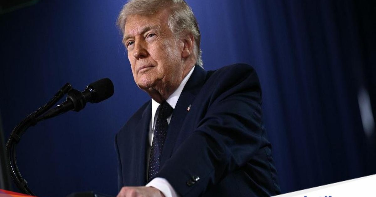 Presiden AS Donald Trump menyampaikan pidato tentang ekonomi di Rockland Community College, New York, pada 22 Mei 2026.
