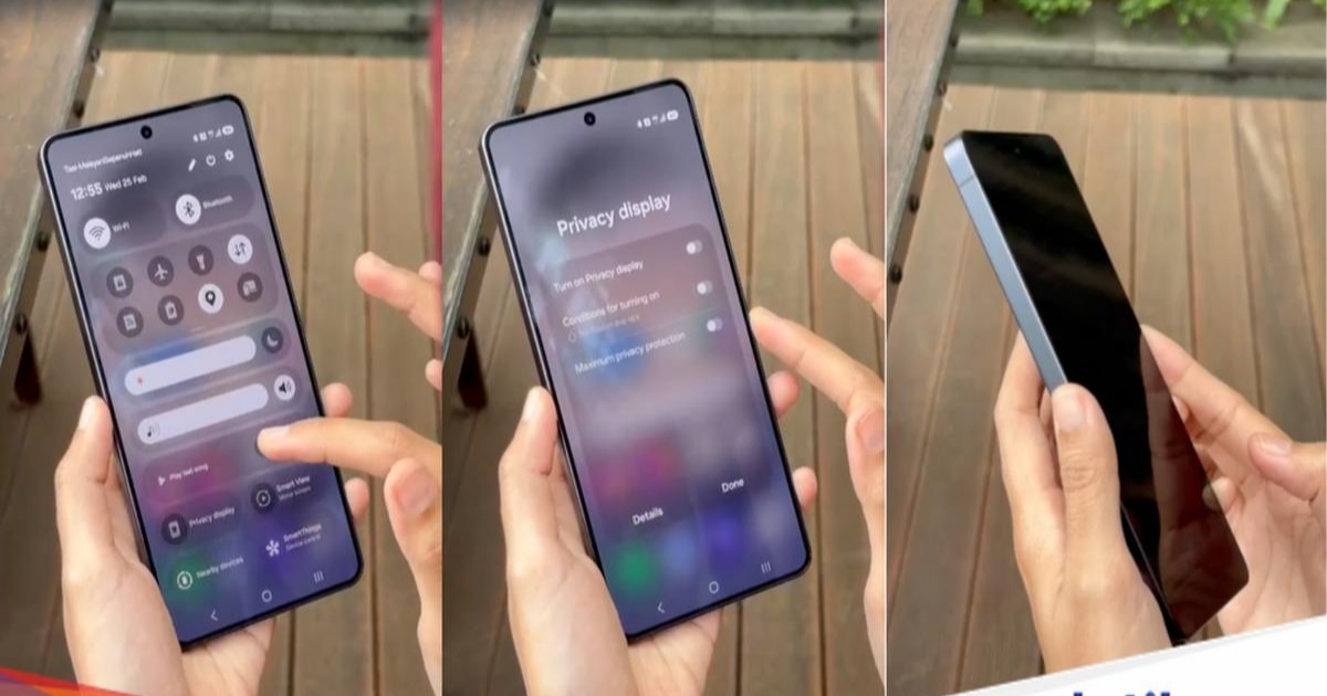 Ilustrasi fitur Privacy Display pada Samsung Galaxy S26 Ultra yang menjadi inspirasi Xiaomi