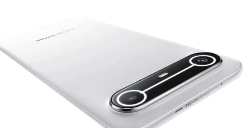 Ilustrasi ponsel Tecno Camon Slim yang muncul di sertifikasi FCC dengan desain ramping dan baterai besar