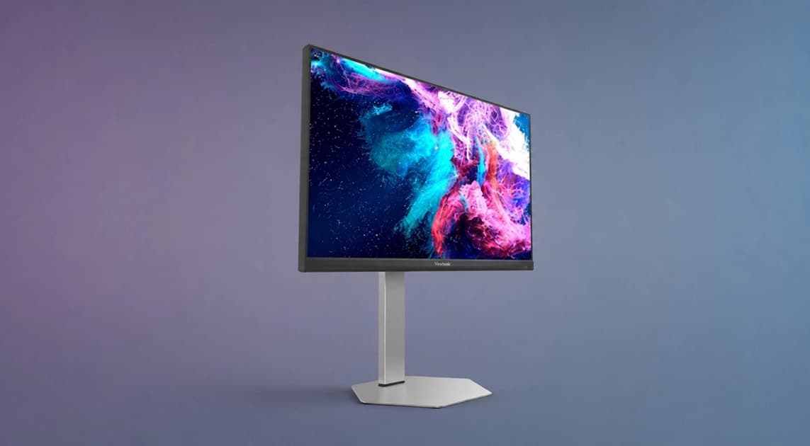 Monitor ViewSonic VX24G26J-4K dengan resolusi 4K dan layar 24 inci menampilkan gambar tajam dengan kerapatan piksel tinggi
