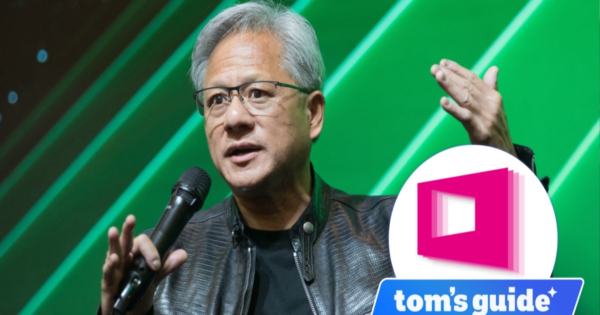 Nvidia CEO Jensen Huang di atas panggung Computex 2026