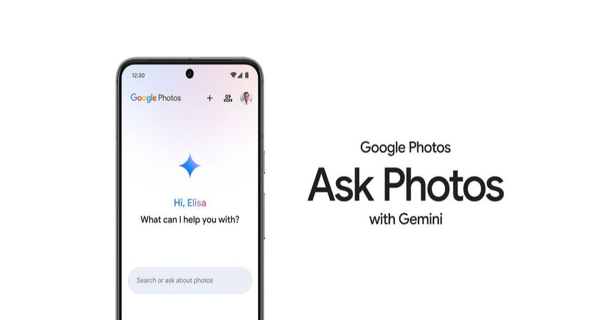 Ilustrasi fitur Ask Photos Google yang bermasalah dengan Gemini