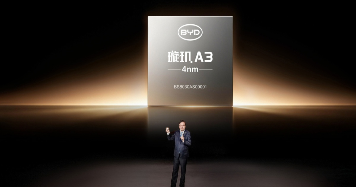BYD memperkenalkan chip Xuanji A3 untuk sistem self-driving God's Eye 5.0