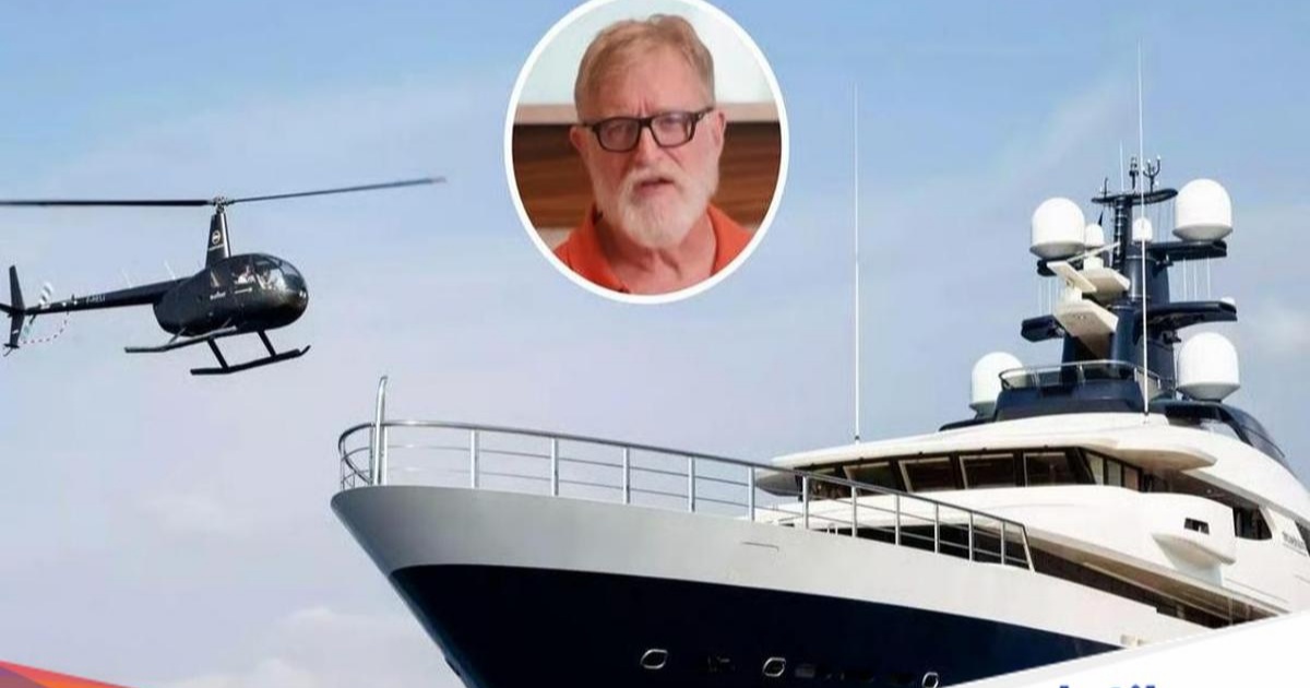 Gabe Newell, Bos Valve, bermain Dota 2 di atas kapal pesiar mewahnya