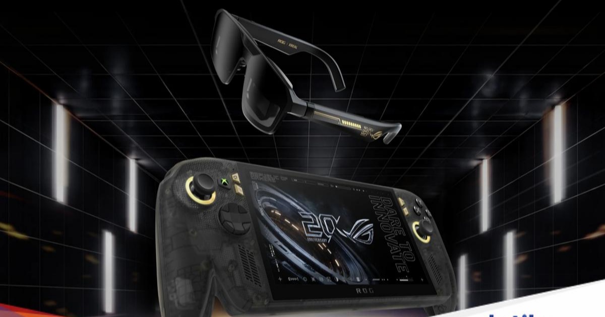 Asus ROG Ally X20 dengan sasis transparan dan layar OLED