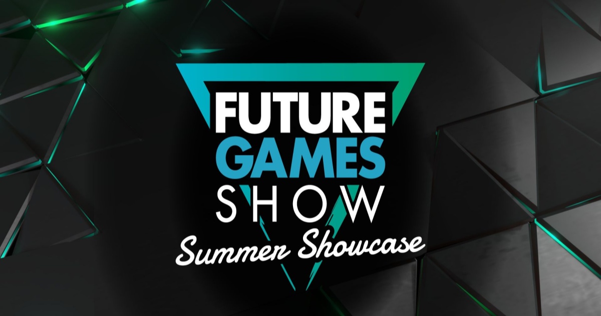 Logo Future Games Show Summer Showcase 2026 dengan latar berwarna biru dan ungu
