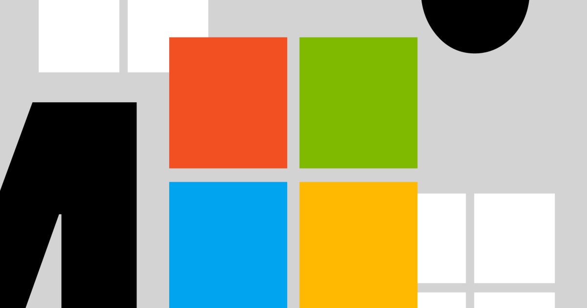 Logo Microsoft dengan teks MAI-Thinking-1 di latar belakang biru
