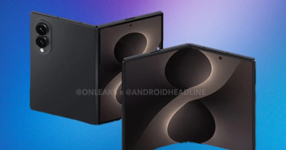 Render Samsung Galaxy Z Fold 8 dengan desain lipat terbaru
