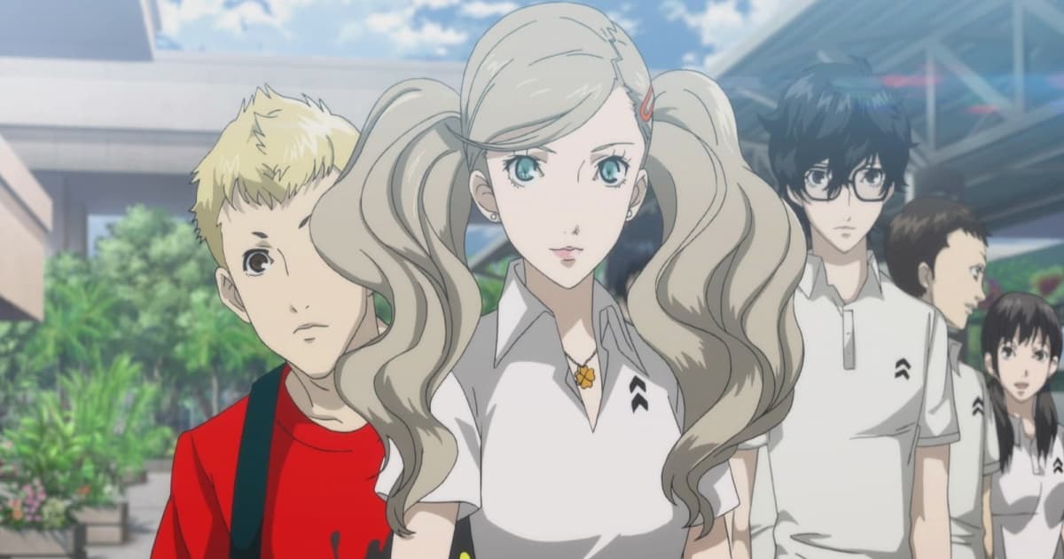 Screenshot karakter Persona 5 Royal dengan gaya seni khas Atlus
