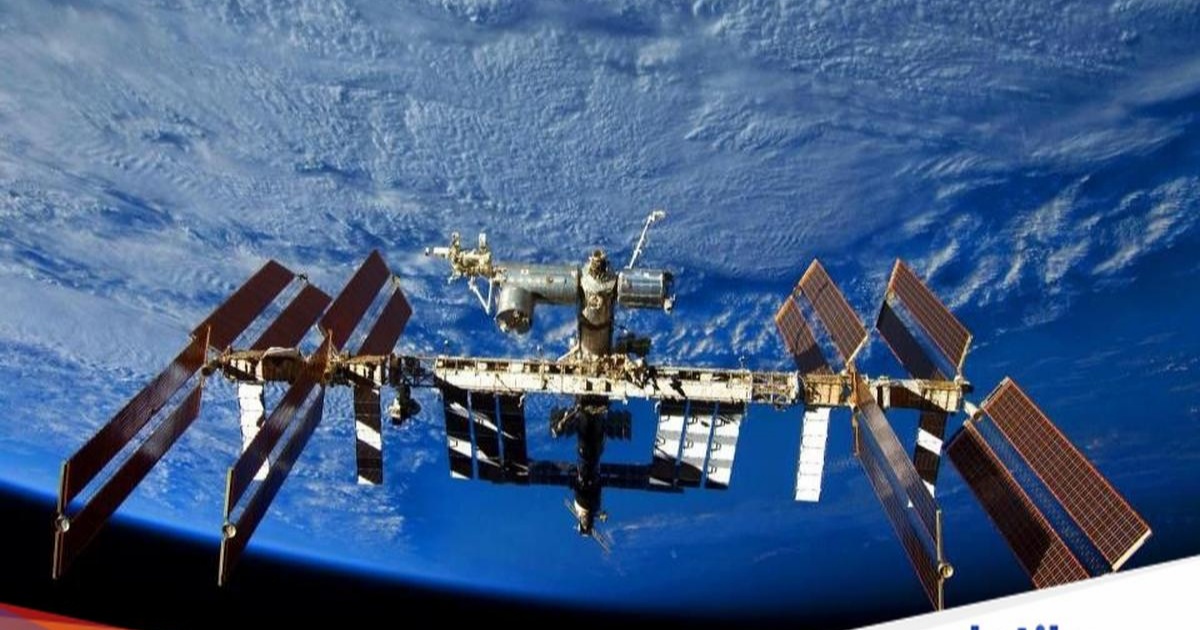 Ilustrasi Stasiun Luar Angkasa Internasional ISS yang mengalami kebocoran