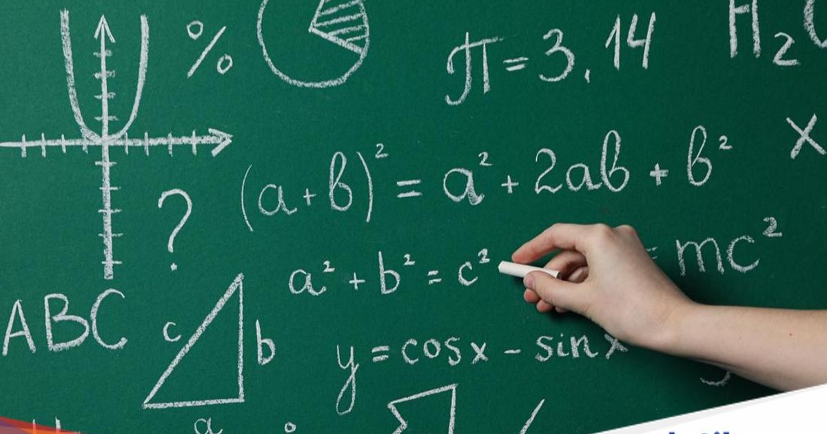 Ilustrasi matematika dengan simbol dan rumus kompleks