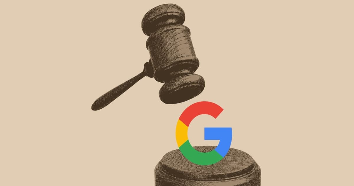 Ilustrasi logo Google dan AI Lyria 3 dengan latar belakang teknologi