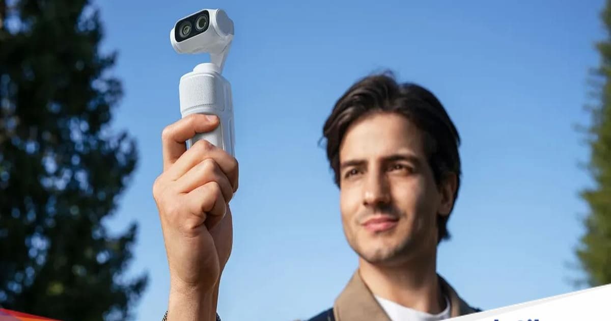 Insta360 Luna Ultra kamera gimbal genggam dengan kamera ganda Leica
