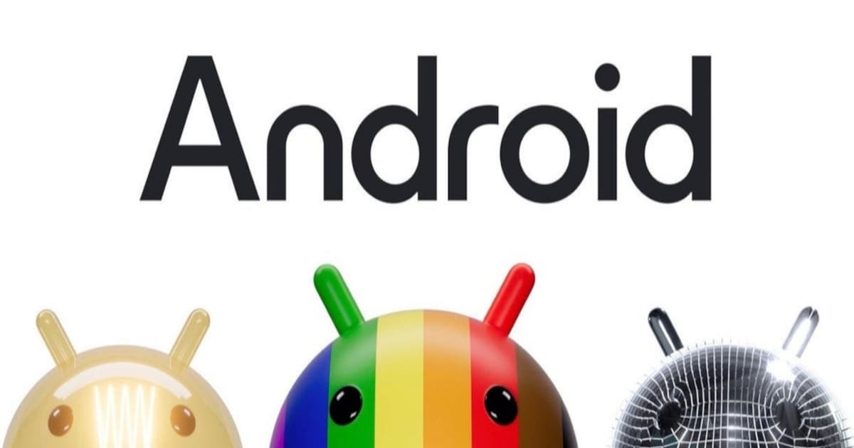 Ilustrasi peringatan aplikasi berbahaya di ponsel Android dengan latar belakang Bugdroid