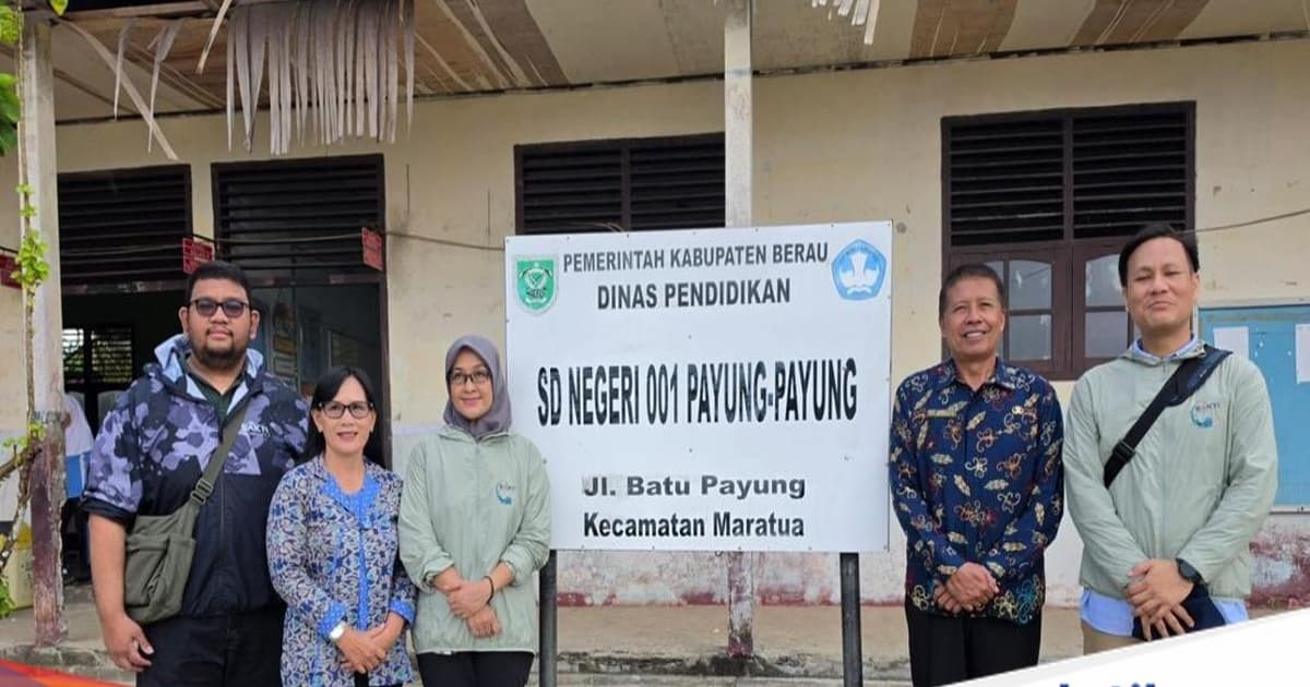 SDN Payung-Payung di Maratua yang mendapat layanan internet BAKTI