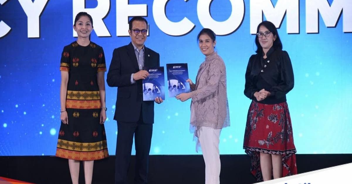 Suasana Garuda AI Impact Summit 2026 di Jakarta dengan panelis berdiskusi tentang tata kelola AI