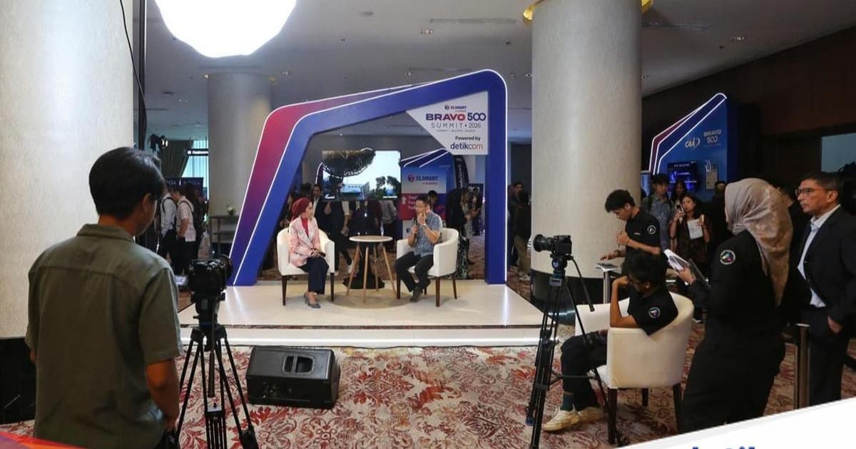Suasana antusias pengunjung di XLSmart Bravo 500 Summit 2026 di Jakarta
