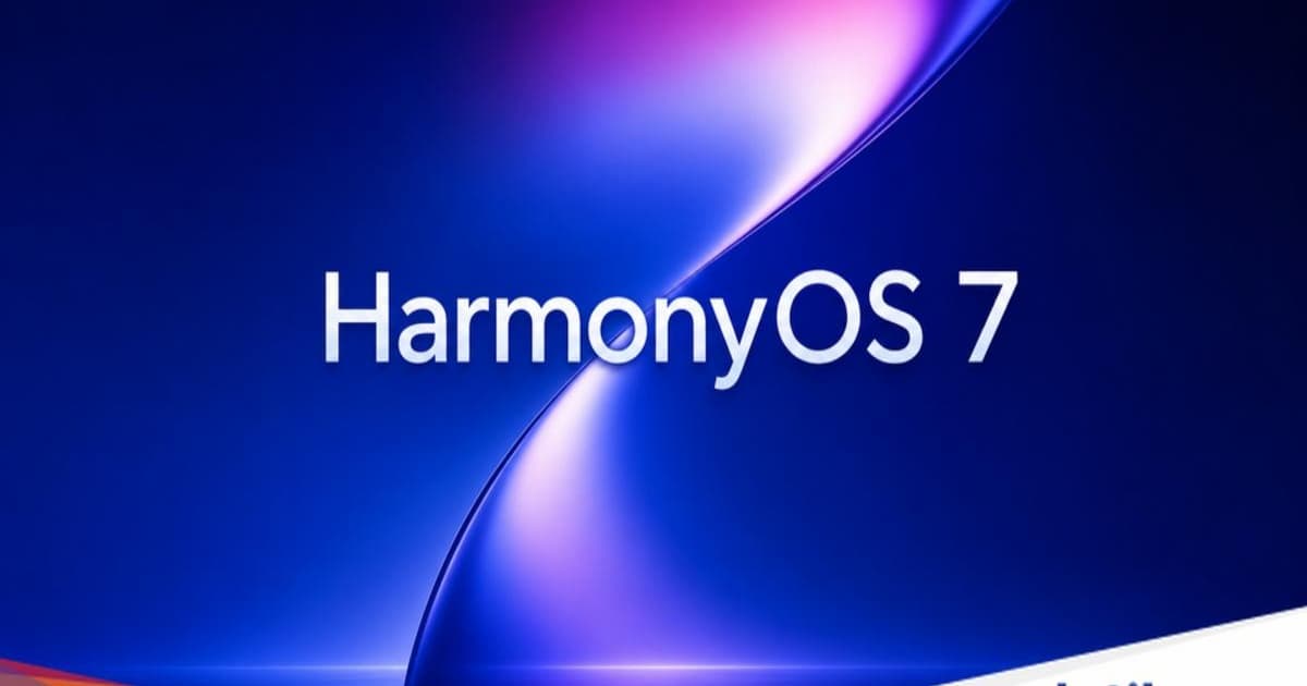 Tampilan antarmuka HarmonyOS 7 dengan efek Liquid Glass dan desain spasial tiga dimensi