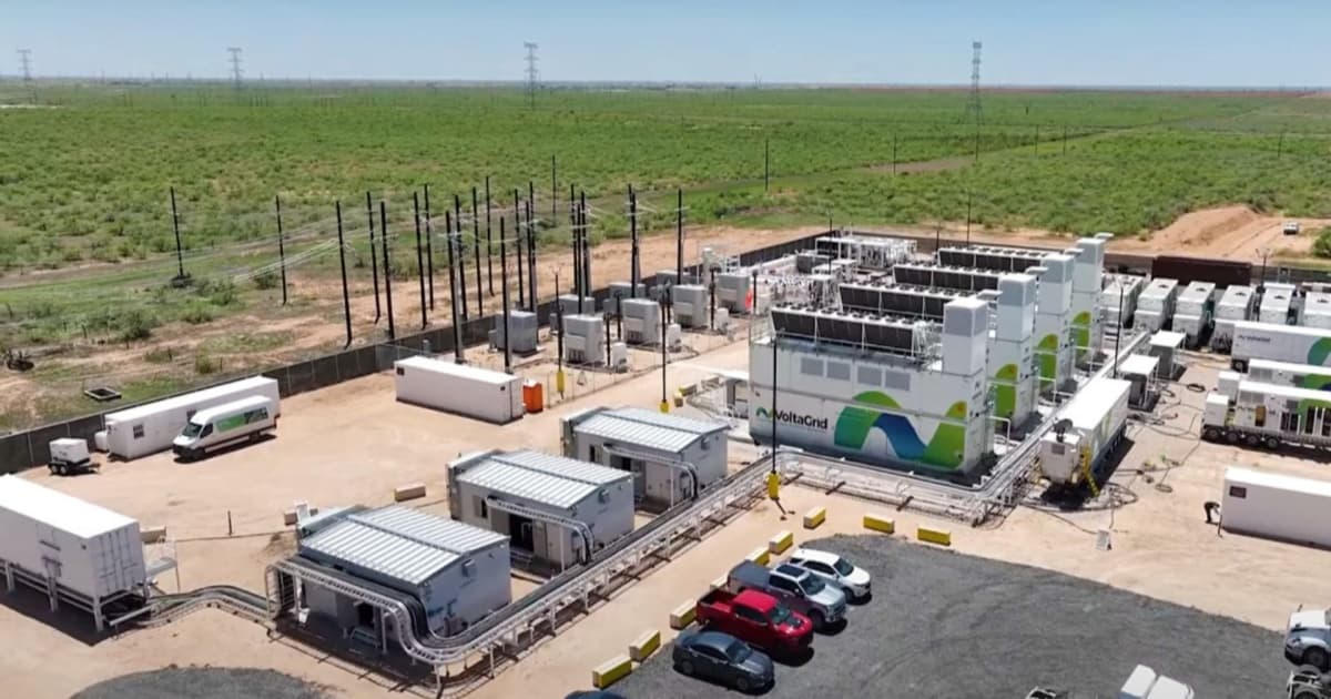 Ilustrasi pusat data Colossus xAI di Memphis dengan turbin gas alam