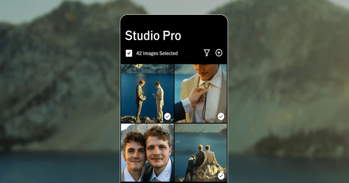 Tampilan antarmuka aplikasi VSCO Studio Pro untuk editing foto profesional