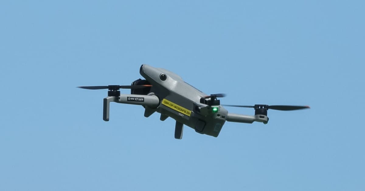 Ilustrasi aplikasi Android Lithuania mendeteksi suara drone Shahed Rusia di langit