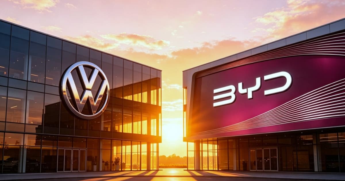 Ilustrasi BYD Da Tang dan materi presentasi dealer Volkswagen yang bocor