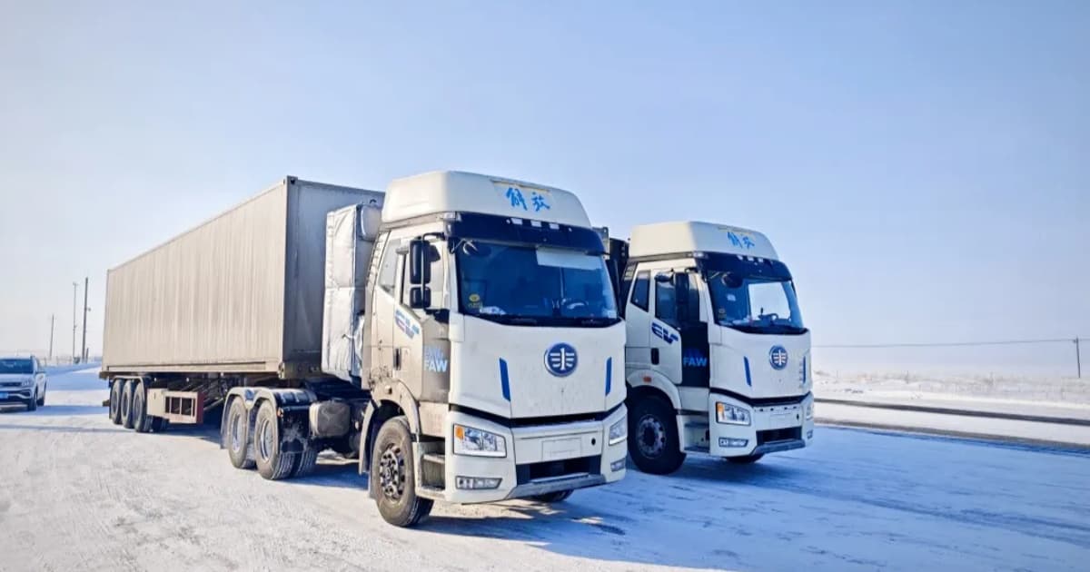 FAW J6P heavy-duty truck with sodium-ion battery undergoing testing
