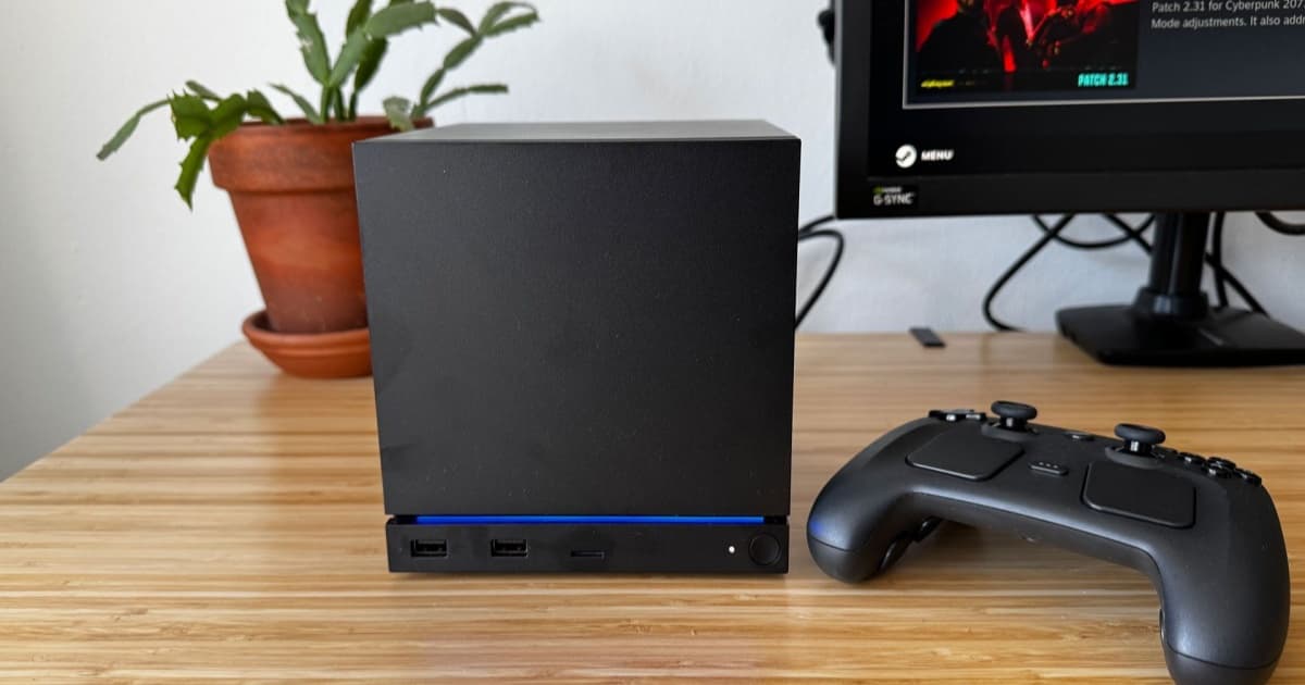 Konsol Steam Machine Valve dengan desain ringkas dan heatsink besar