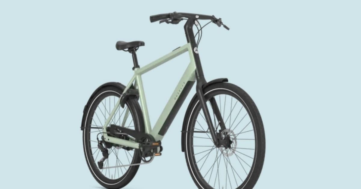 Sepeda listrik Gazelle Curb dengan desain minimalis dan motor Bosch Hub Line