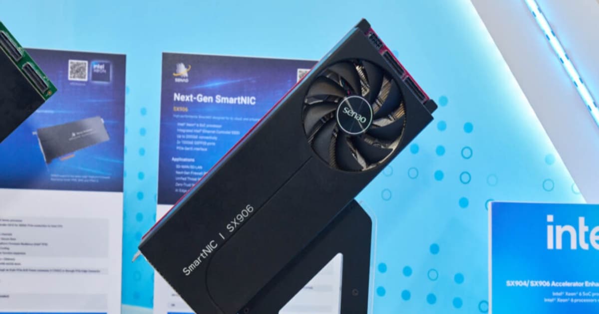 Senao SmartNIC SX906 server PCIe dengan prosesor Intel Xeon