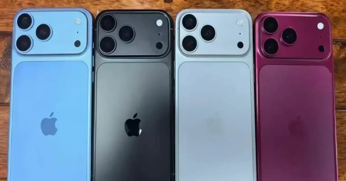 Dummy iPhone 18 Pro dalam empat varian warna yang dirumorkan