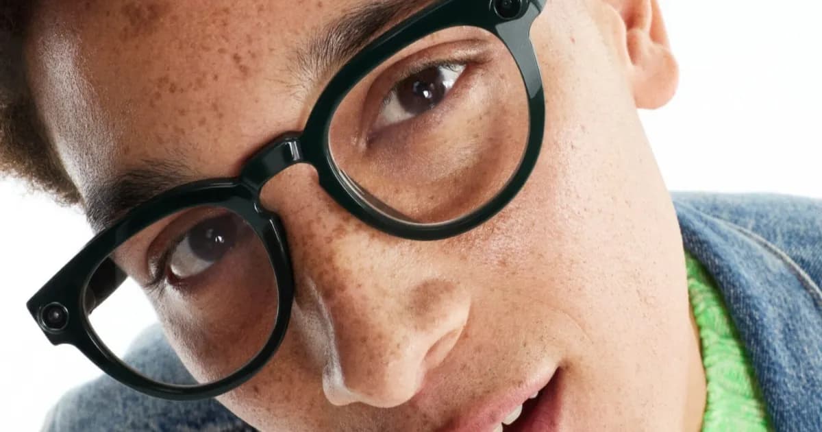 Render Samsung Galaxy Glasses dengan desain futuristik