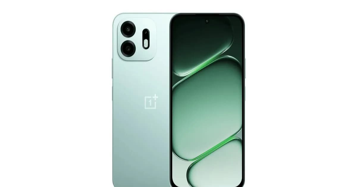 OnePlus N6 dalam warna Fresh Mint dengan desain modern